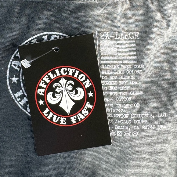 Affliction Men's Short Sleeve Graphic T-shirt -Size: 2XL- NWT - Picture 8 of 9